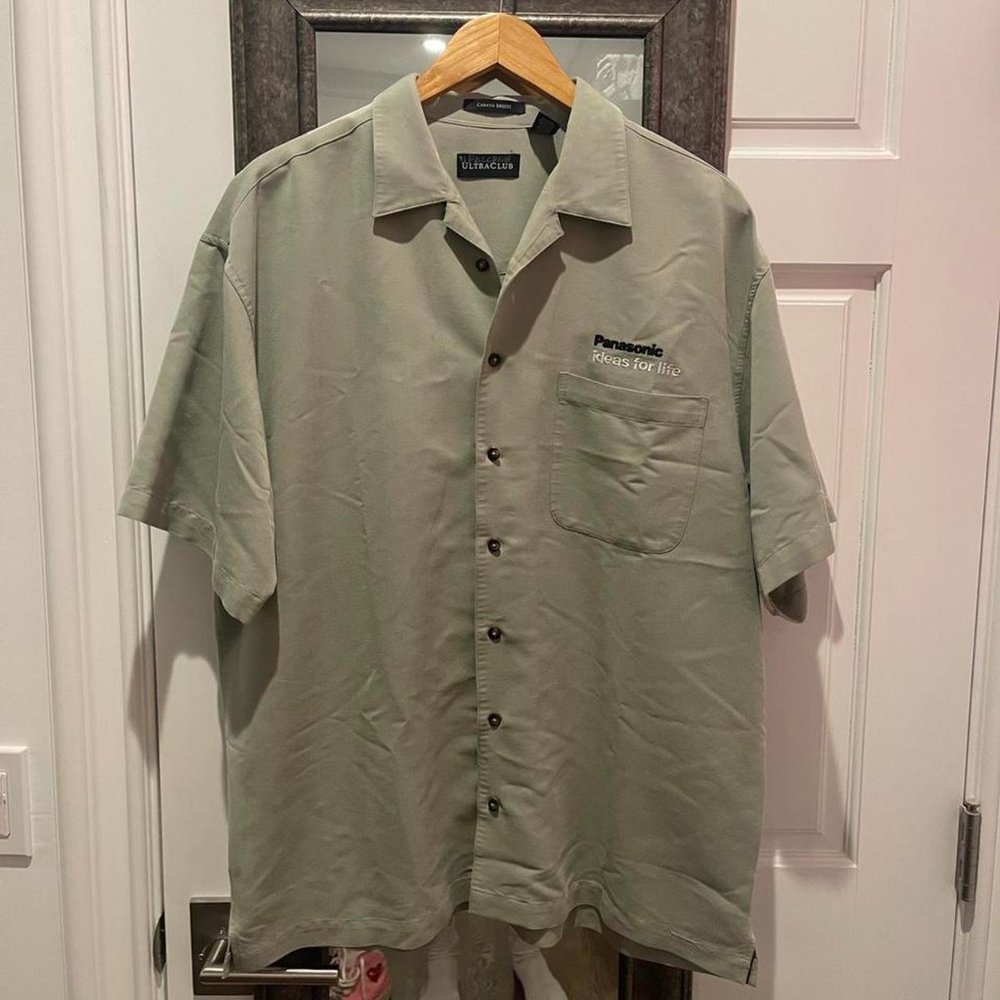 Panasonic Button Up Men's Size L